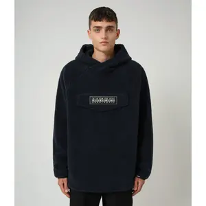 Sweatshirt med huva och fleece Napapijri Patch Curly image-1