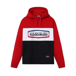 Tricolour hooded sweatshirt Napapijri Bogy image-0