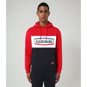 Tricolour hooded sweatshirt Napapijri Bogy image-1
