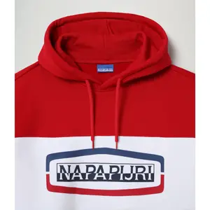 Tricolour hooded sweatshirt Napapijri Bogy image-3