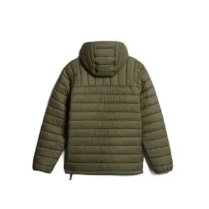 Plumífero con capucha y media cremallera Napapijri A-Morgex image-3