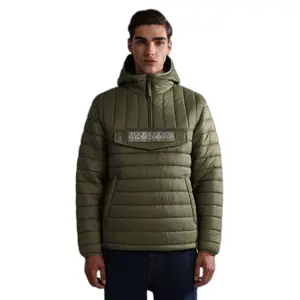 Plumífero con capucha y media cremallera Napapijri A-Morgex image-1