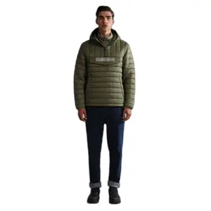 Plumífero con capucha y media cremallera Napapijri A-Morgex image-2