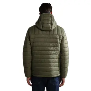 Plumífero con capucha y media cremallera Napapijri A-Morgex image-4