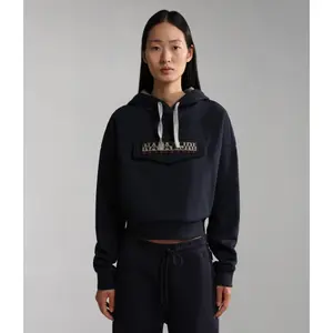 Sweatshirt med hætte til kvinder Napapijri Burgee Crop image-1
