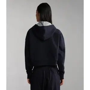 Sweatshirt med hætte til kvinder Napapijri Burgee Crop image-4