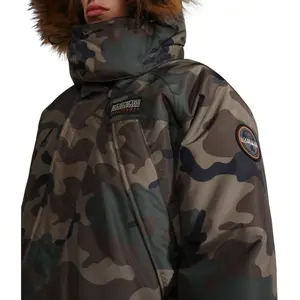Parka med camouflage og imiteret pels Napapijri Epoch image-5