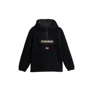 Sudadera con capucha de forro polar y media cremallera para niños Napapijri Burgee image-0