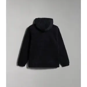 Sudadera con capucha de forro polar y media cremallera para niños Napapijri Burgee image-2