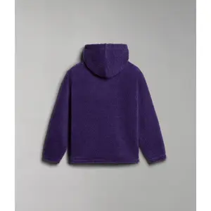 Kinder-Kapuzen-Sweatshirt aus Fleece mit halbem Reißverschluss Napapijri Burgee image-2