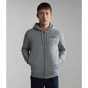 Sweatshirt com capuz e fecho de correr Napapijri Guiro image-1