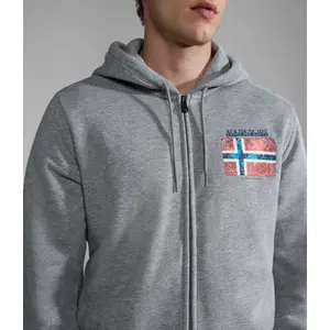 Sweatshirt com capuz e fecho de correr Napapijri Guiro image-5