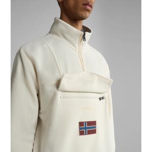Fleece met halve ritssluiting Napapijri Burgee image-6