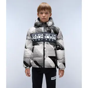 Children's Napapijri A-Orbe Aop Puffer image-5