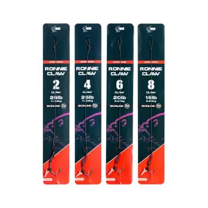 Líder montado Nash Ronnie Claw Rig Barbless image-0