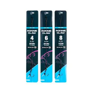 Líder montado Nash Ronnie Claw Rig Barbless image-1