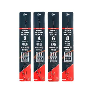 Líder montado Nash Ring Blow Back Rig Barbless image-1
