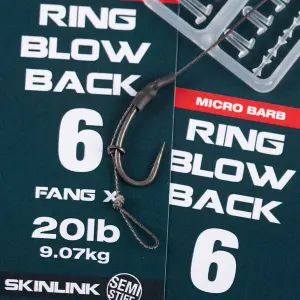 Líder montado Nash Ring Blow Back Rig Barbless image-4