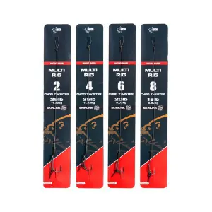 Líder montado Nash Fluoro Multi Rig Barbless image-0