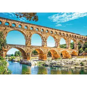 1000-piece puzzle - The Pont du Gard / Roots and Wings Nathan image-1