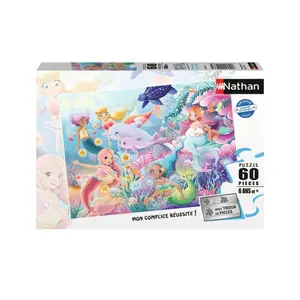 60-Piece Puzzle - Magic with the Mermaids Nathan image-1