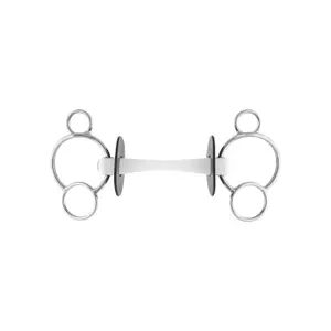 Mors mit 3 flexiblen Ringen für Pferde Nathe
