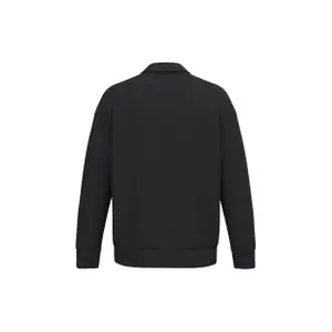 Polo collar quarter zip sweatshirt with dropped shoulders Native Spirit image-1