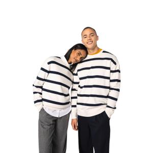 ns450-ivory-navybluestripes-eco-friendly-striped-sweatshirt-with-dropped-shoulders-native-spirit-ivory-navy-blue-stripes