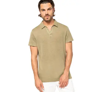 Poloshirt aus Leinen Native Spirit image-0