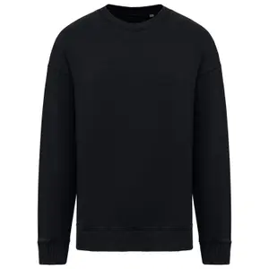 Sudadera de cuello redondo desgastada oversize ecológica Native Spirit image-0