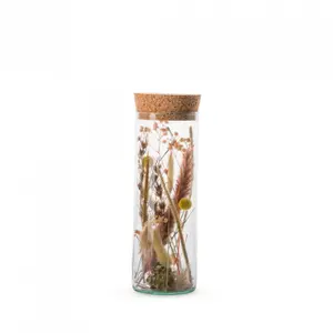 Jar with dried flowers Naturalys Misty image-0