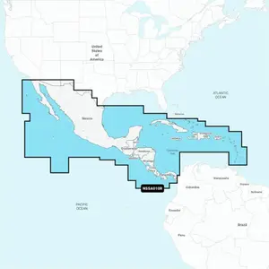Carte regular sd - amerique centrale et caraibes Navionics