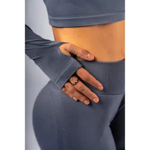 Γυναικείο μπλουζάκι με μακριά μανίκια Nebbia Power Crop Top image-4