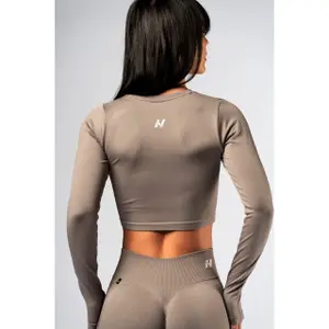 Γυναικείο μπλουζάκι με μακριά μανίκια Nebbia Power Crop Top image-1