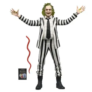 Figurine NECA Beetlejuice 1988 Black and White Striped Suit image-0