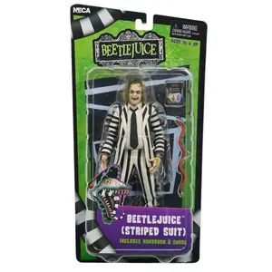 Figurine NECA Beetlejuice 1988 Black and White Striped Suit image-2