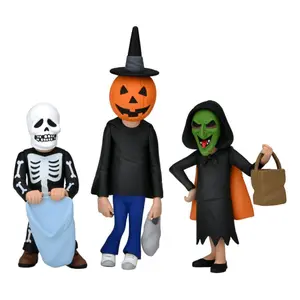 Lot de 3 figurines le sang du sorcier NECA Halloween 3 : Toony Terrors Trick or Treaters