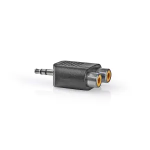 Adaptateur stéréo/Jack mâle avec connecteur B 2x RCA femelle Nedis