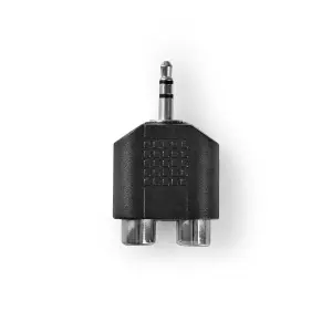 Adaptateur stéréo/Jack mâle avec connecteur B 2x RCA femelle Nedis image-2