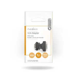 Adaptateur VGA mâle vers DVI-I femelle Nedis