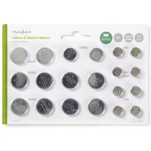 Blister mit 20 Knopfzellen Nedis