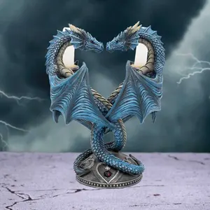 Portacandele Nemesis Now Anne Stokes Dragon Heart image-2