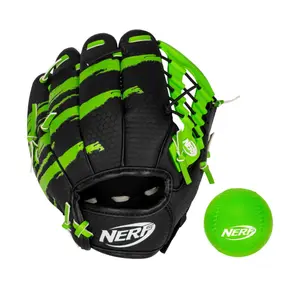 Baseball gloves and ball Nerf