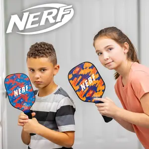 Mini table tennis pickleball set for kids Nerf image-2