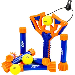 Outdoor children's games Nerf Slingshot Challenge