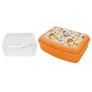 Lunch box per bambini + separatore con forchetta Nerthus image-1