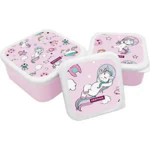Driecompartiment lunchtas voor kinderen Nerthus Licornes image-0