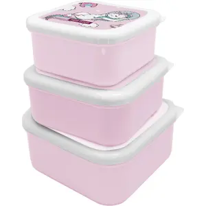 Driecompartiment lunchtas voor kinderen Nerthus Licornes image-2