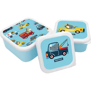 Fiambrera infantil con tres coches Nerthus image-0