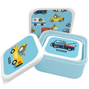Fiambrera infantil con tres coches Nerthus image-1